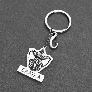 CAATAA Stainless Steel Keychain