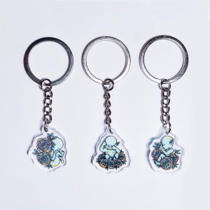 CAATAA Blue Wonder Blossom Keychain